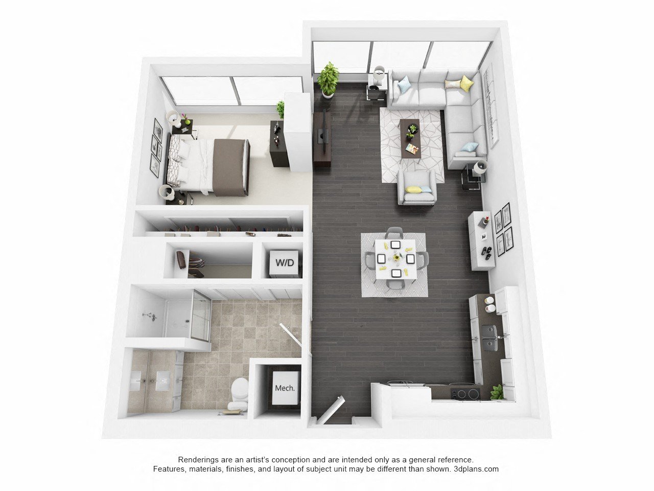 Apartment 34-03 floorplan